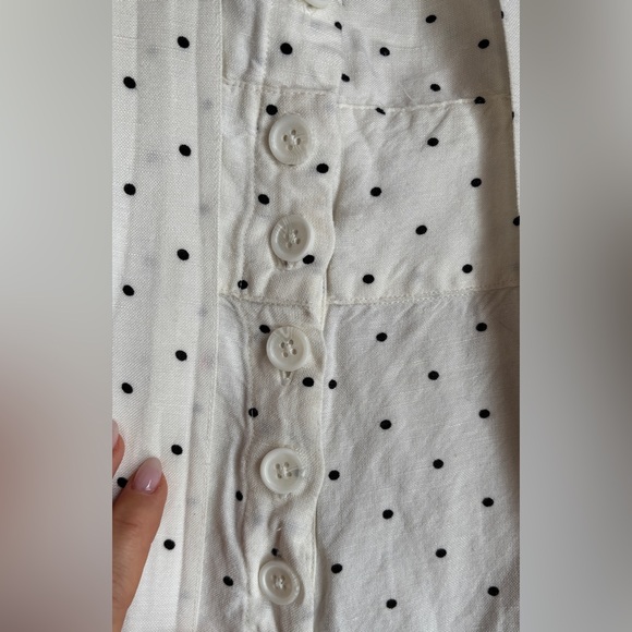 Rails Polka Dot Romper – White Button Front – Size S - Picture 6 of 9
